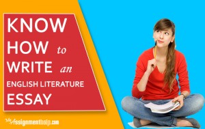 Know How to Write an English Literature Essay