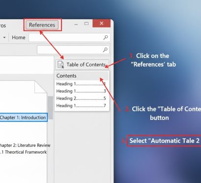Choose Automatic Table 2