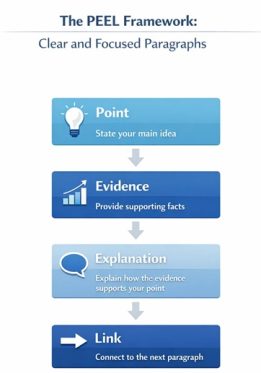  PEEL framework for MBA assignment writing