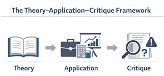 Theory Application Critique framework for MBA assignments