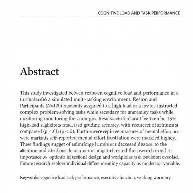 APA abstract page format example following APA 7th edition structure – double spacing, bold title, no indentation.