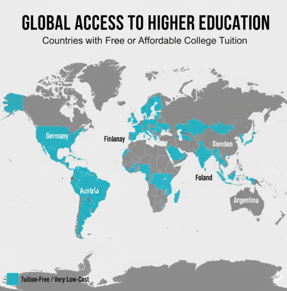 Line chart showing the dramatic rise in U.S. college tuition over 60 years